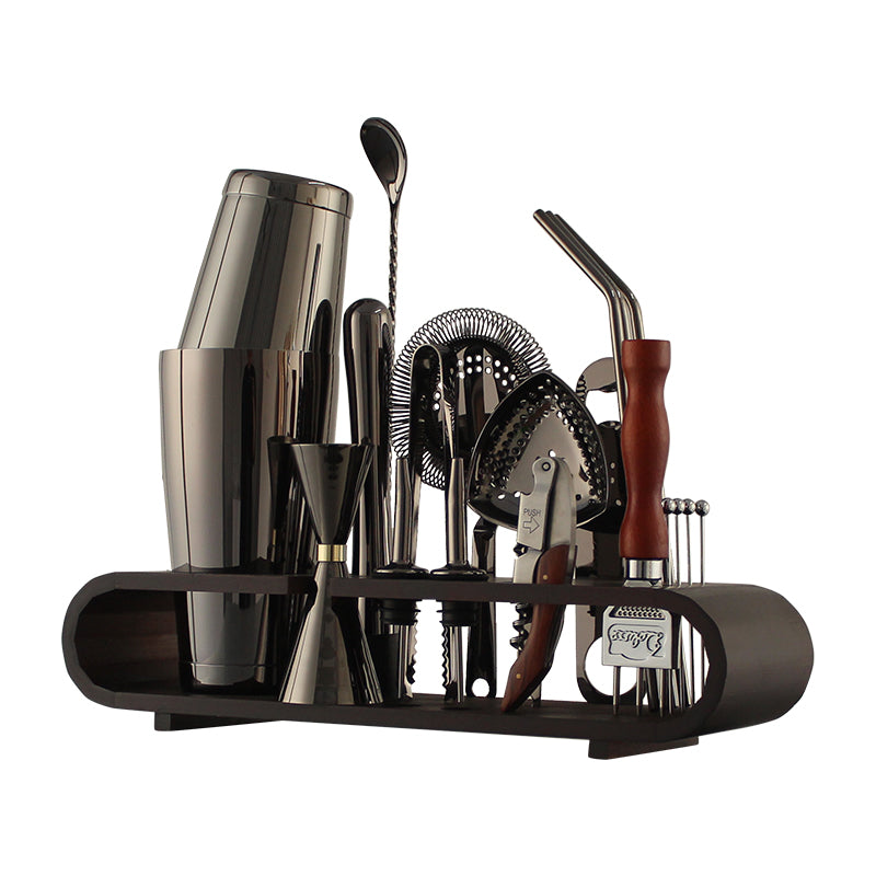 20 Piece Black Bar Set