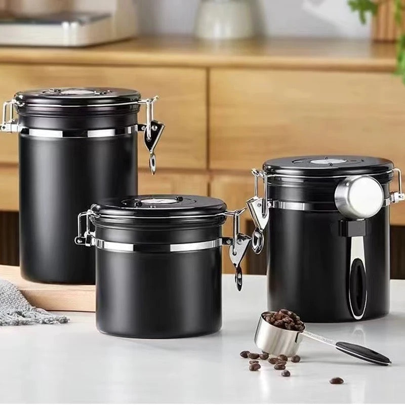 1200ml Tea, sugar, coffee, bean, airtight storage container