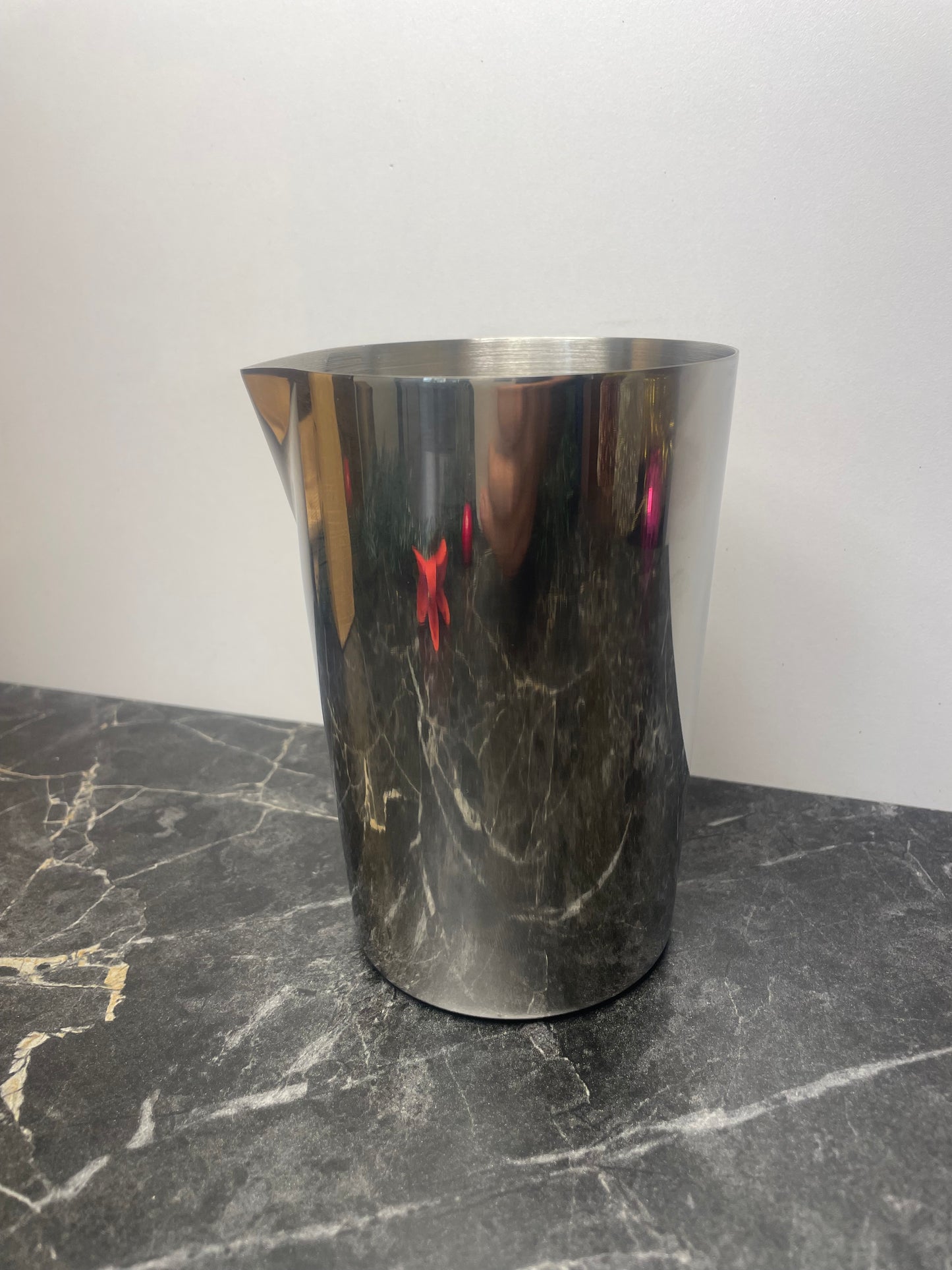 Mixing Glass 800ml  Silver Mirror With Lip