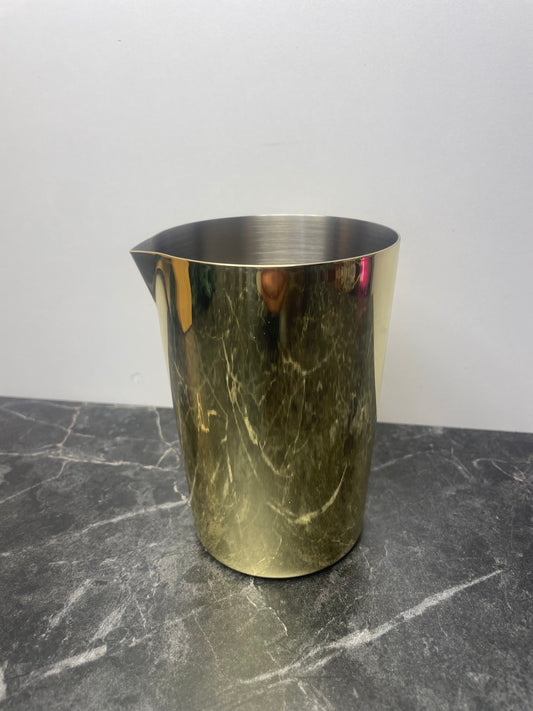Mixing Glass 500ml  Gold Mirror With Lip