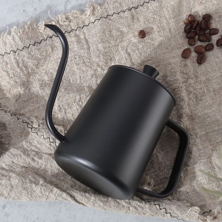 600ml black matt Coffee drip kettle Gooseneck Coffee Kettle for coffee or tea