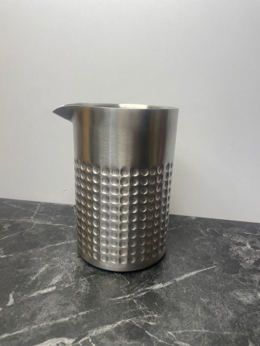 Mixing Glass 540ml double layer Hummer Silver Matt With Lip