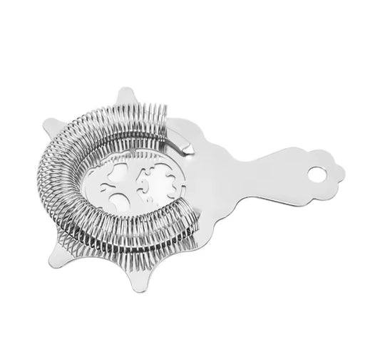 Devil Cocktail Strainer Silver