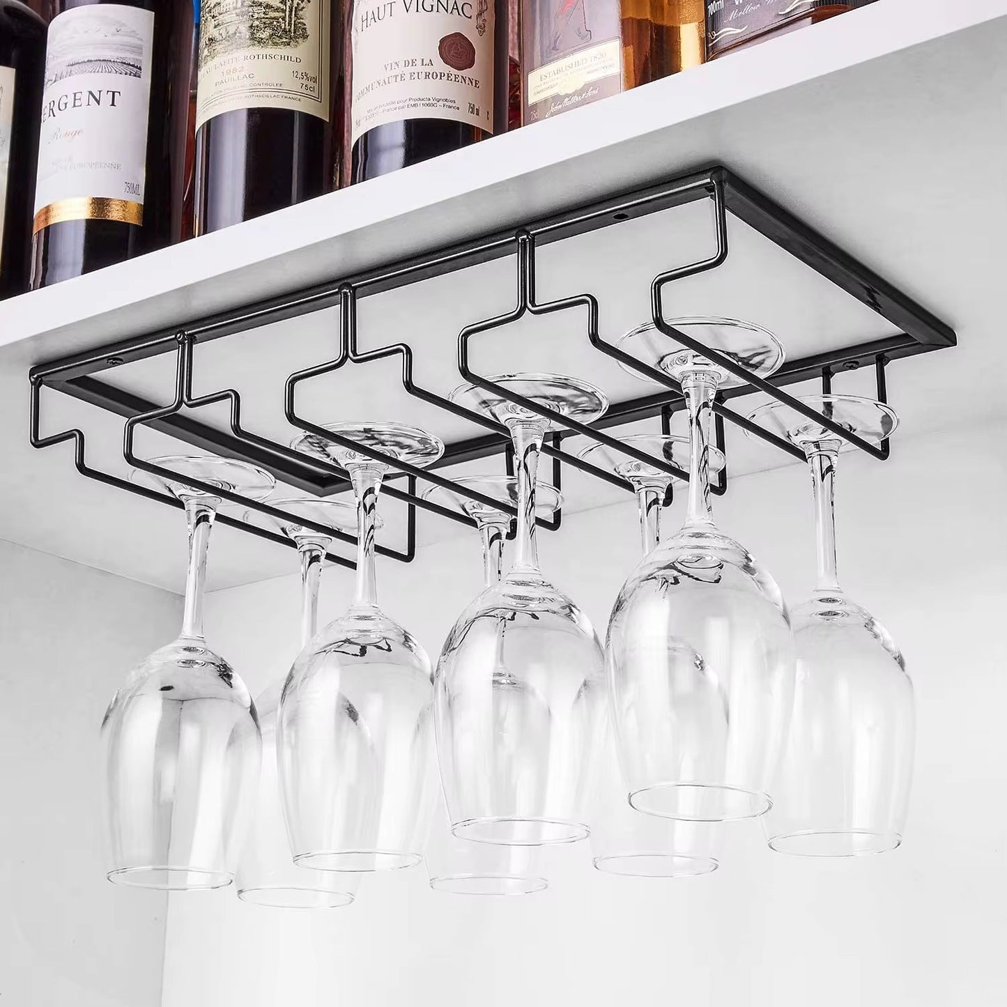 Black Wine glass holder