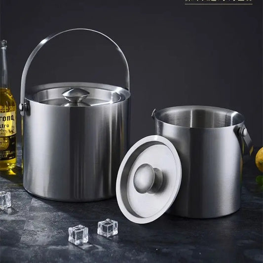 Double wall ice bucket