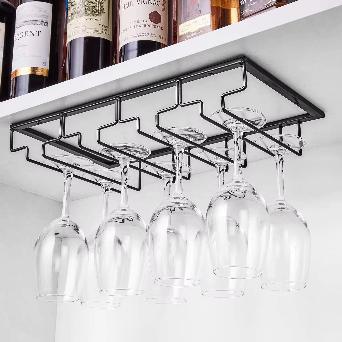 Black Wine glass holder