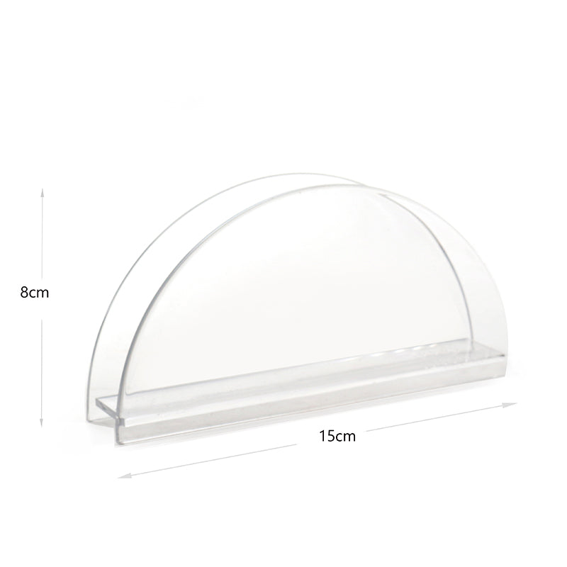 Napkin Holder Polycarbonate Half Circle