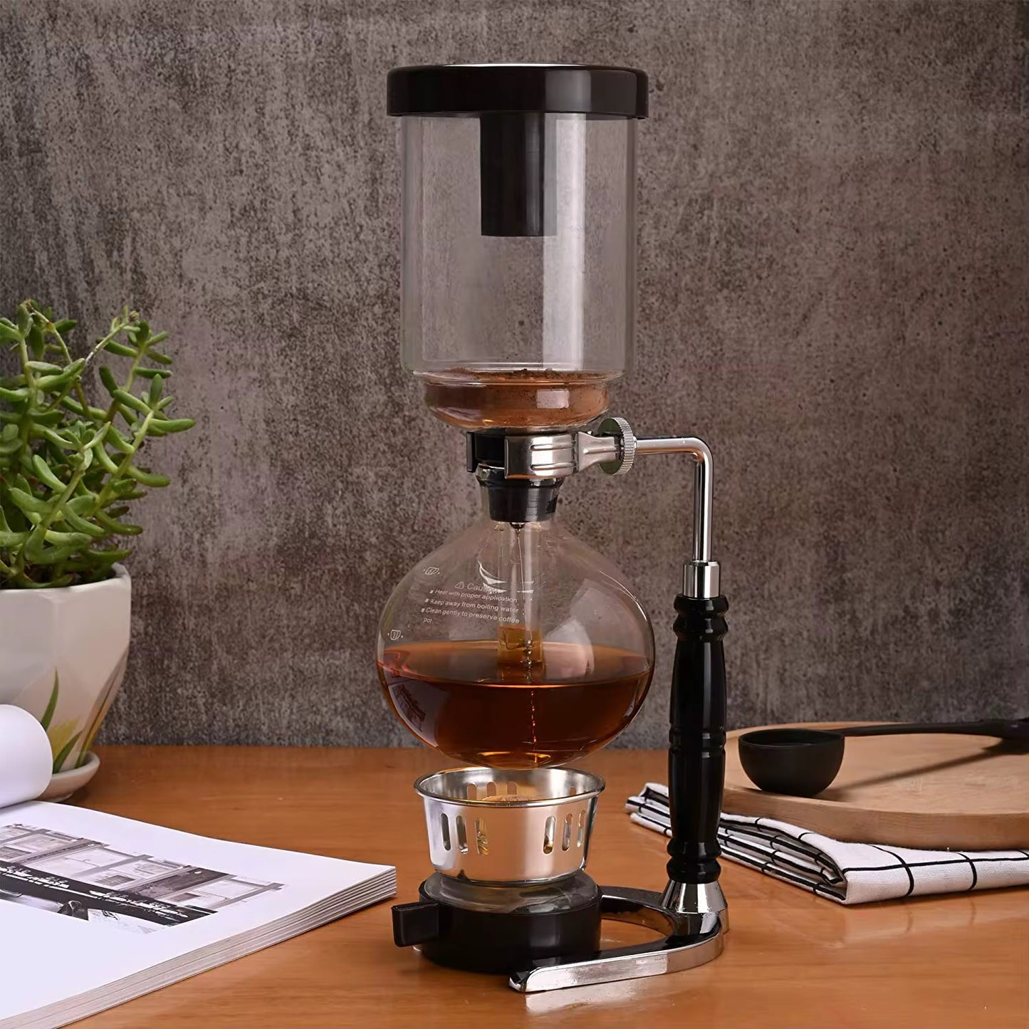 Siphon Coffee Pot Manual Glass Upper Lower Pot