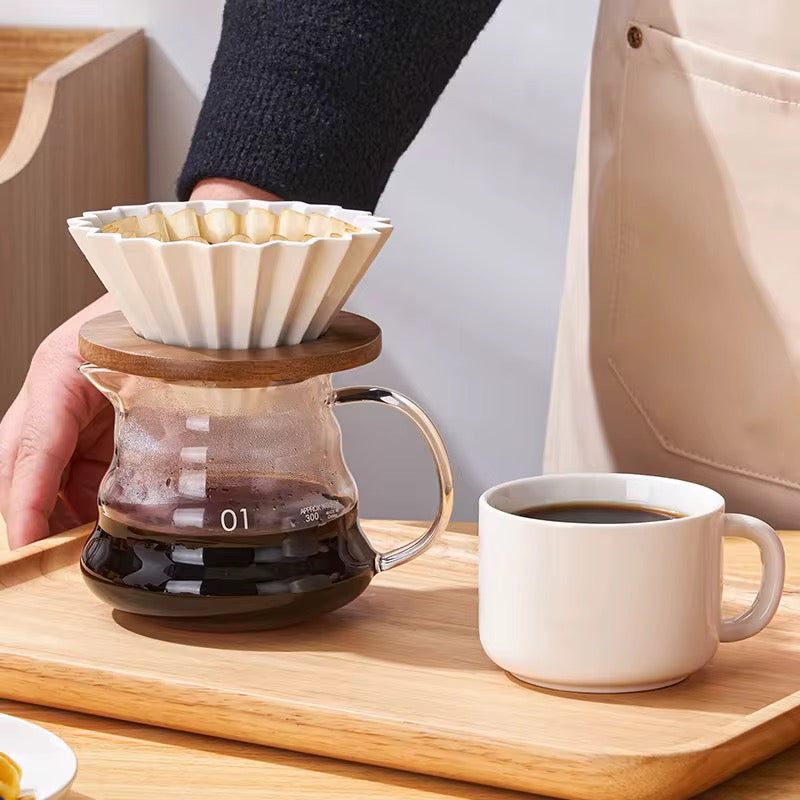 Modern Ceramic Eco-Friendly Filter Cup for Hand Drip Funnel Coffee Appliance