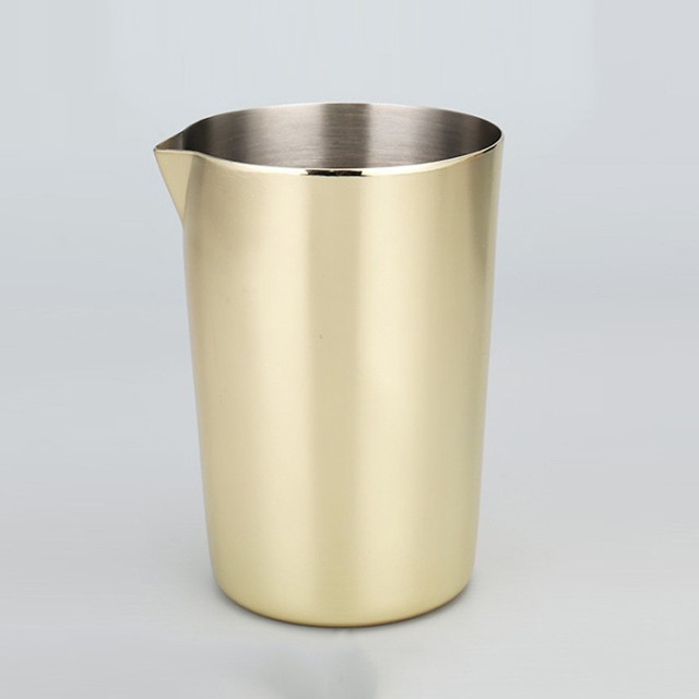 Mixing Glass 500ml  Gold Mirror With Lip