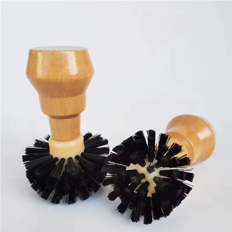 TDF Wooden Handle Coffee Powder Brush Wood Coffee Portafilter Cleaning Brush Coffee Grinder