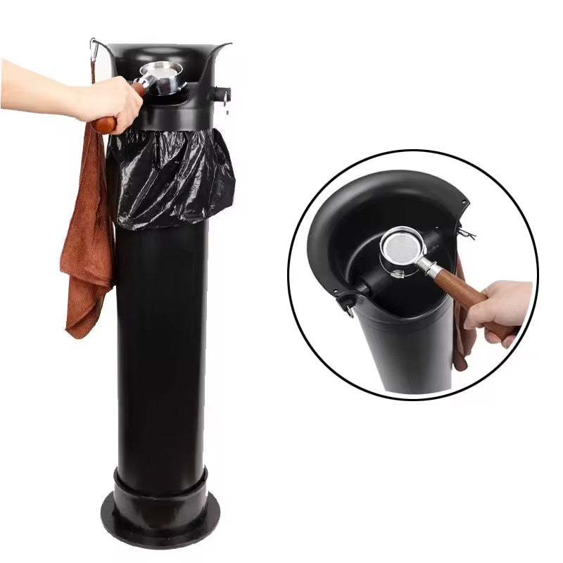 Coffe grounds collection bins