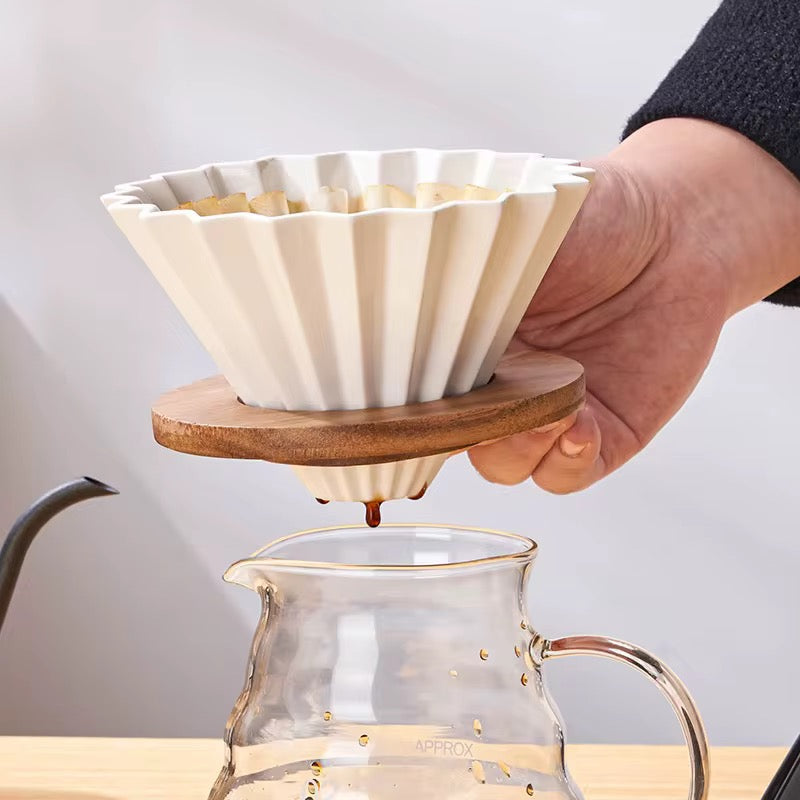 Modern Ceramic Eco-Friendly Filter Cup for Hand Drip Funnel Coffee Appliance
