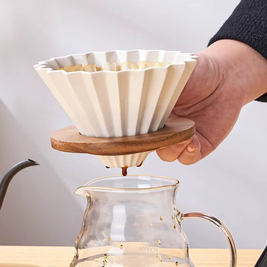 Modern Ceramic Eco-Friendly Filter Cup for Hand Drip Funnel Coffee Appliance