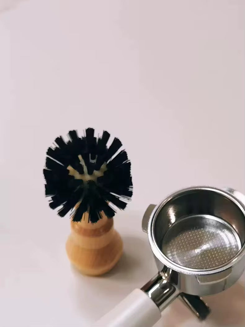 TDF Wooden Handle Coffee Powder Brush Wood Coffee Portafilter Cleaning Brush Coffee Grinder