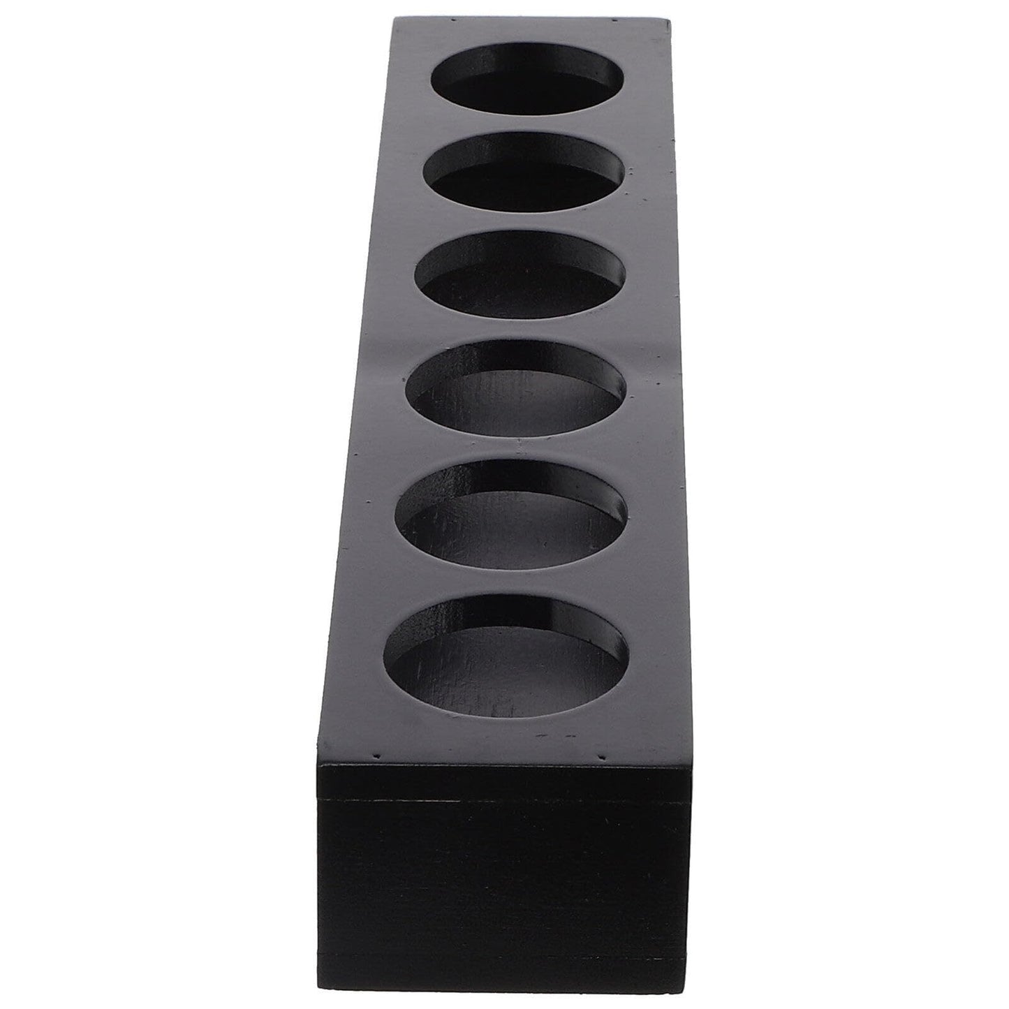 Wooden Shot Holder Black 6 Pieces