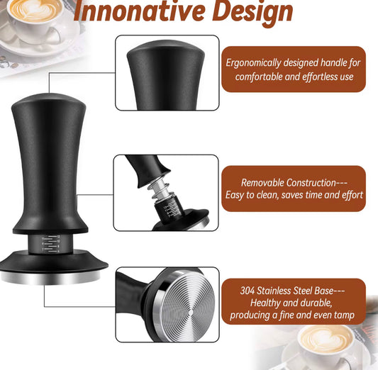 Regulable coffe tamper