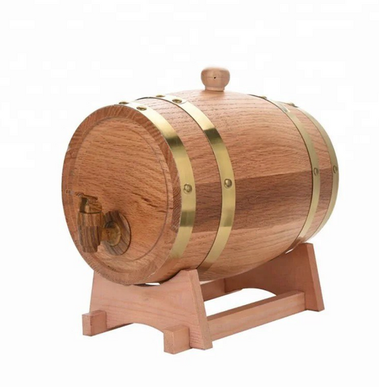 Wooden Horizontal Barrel Dispenser