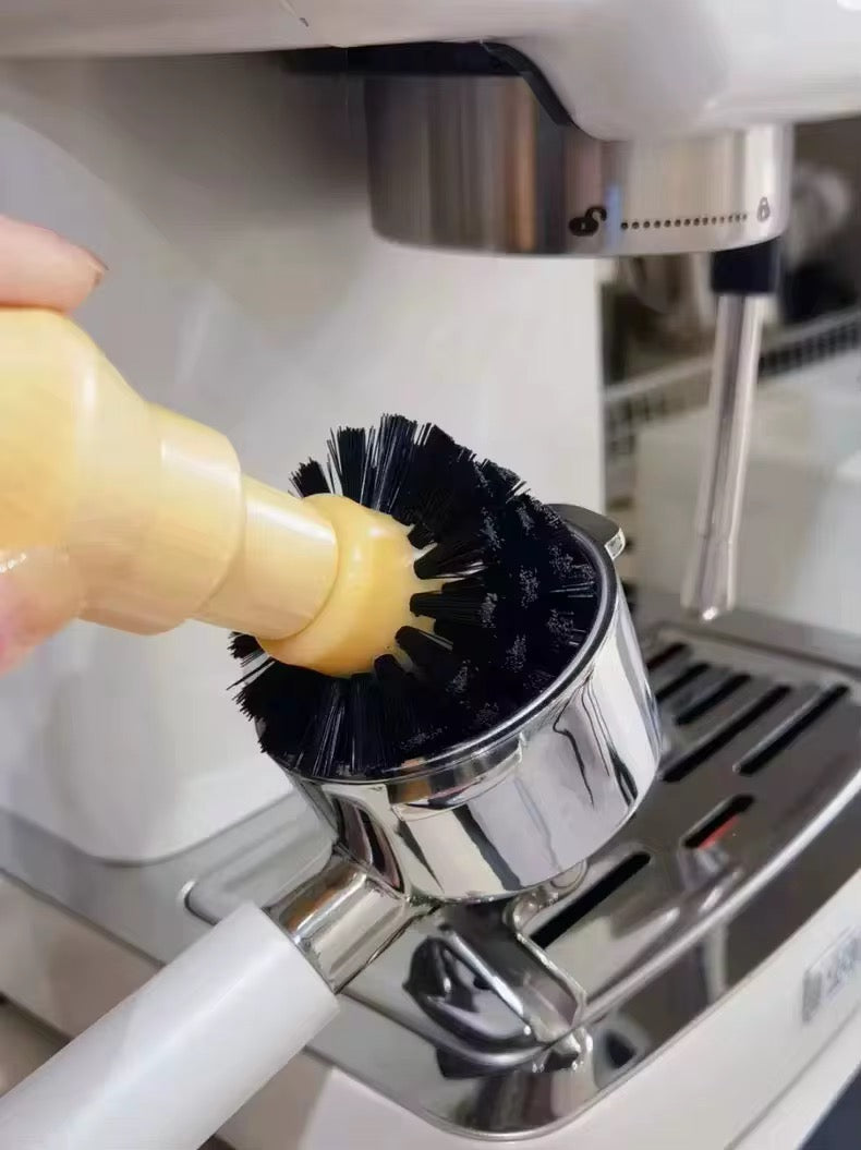 TDF Wooden Handle Coffee Powder Brush Wood Coffee Portafilter Cleaning Brush Coffee Grinder