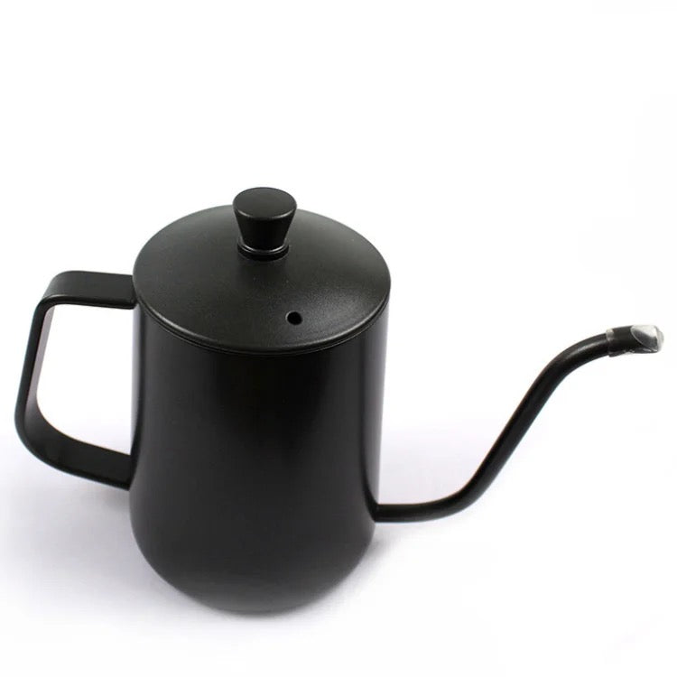 600ml black matt Coffee drip kettle Gooseneck Coffee Kettle for coffee or tea