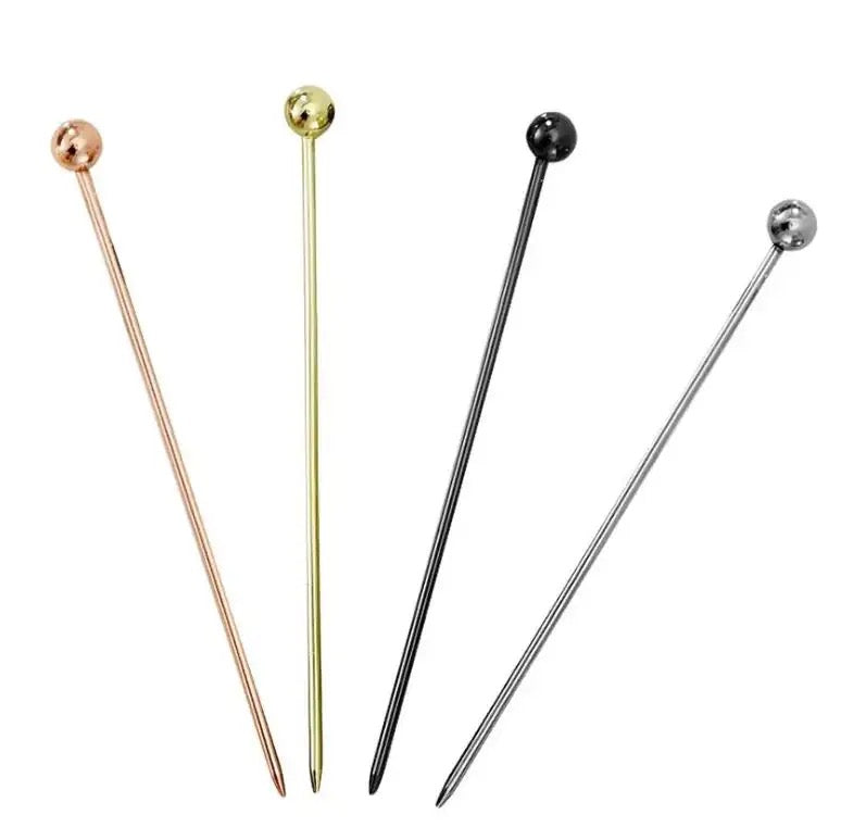 Ball cocktail picks